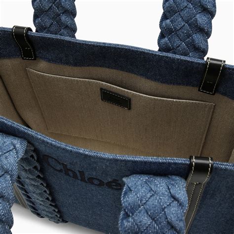 chloe woody tote small|chloe woody tote denim.